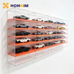Maßgefertigter klarer Acryl-Desktop-Displayständer für die Aufbewahrung von Automodellen zu Hause