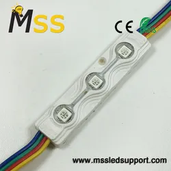 RGB 3 em 1 LEDs Coloridos 12V 3 Módulo 1.5W Outdoor 2835 Módulo de Sinalização Caixa de Luz RGB Módulos LED Injetados para Letras Canalizadas