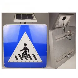Segnale di stop stradale ottagonale a LED solare