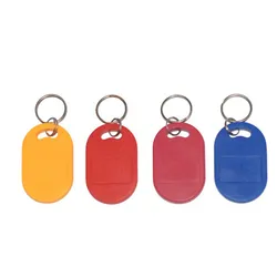 Fob de Chave de Metal RFID Anéis de Chave Coloridos Fob Ecológico
