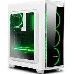 Transparente Glas-Seitenplatte RGB-Licht Matx Computergehäuse