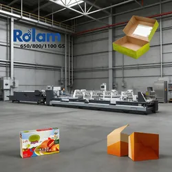 Papier-Lunchbox-Formmaschine Macdonald-Box-Formmaschine Faltkleber