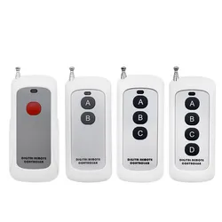 Controle Remoto de Longo Alcance 4 Botões Transmissor RF Controle Remoto Sem Fio