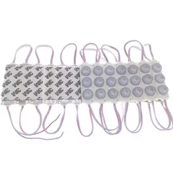 12V 3W Seite 15*45 Grad Beleuchtung LED Modul Kante 3LEDs IP65 Lichtmodul
