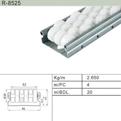 Tracce per rulli per sistema di scaffalature per tubi (R-4040)