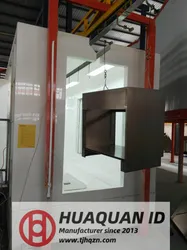 Système de ligne de revêtement en poudre automatique certifié CE pour coque métallique à grande échelle
