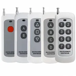 Controle Remoto de Longo Alcance 4 Botões Transmissor RF Controle Remoto Sem Fio