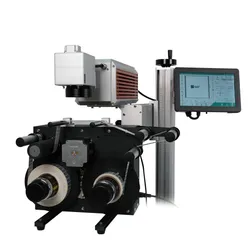 Hochauflösende Etikettenrollen-Wickelmaschine Docod Automatisch Xf20 Integrierte Wickel- und Codiersysteme für Datamatrix-Code-Etiketten