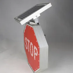 Zonne-energie LED Flits Verkeerswaarschuwingsbord