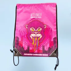 Werbe wasserdichte Schnur-Rucksäcke aus Polyester Sport Zugbeutel individuell bedruckte Polyester Zugtasche mit Logo