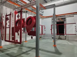 Buồng phun bột sơn hiệu suất cao với hệ thống thu hồi bột tự động