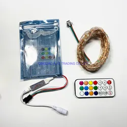 Fitas de Luzes de Controle Remoto Coloridas para Festas