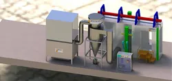 Mono-Zyklon-Elektrostatisches Pulverbeschichtungssystem