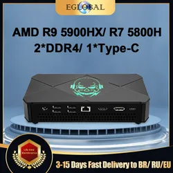 เอเอ็มดี R7 5800h 8 คอร์ 16 เธรด เกมมิ่ง มินิ พีซี Win11 คอมพิวเตอร์สำหรับเกมเมอร์
