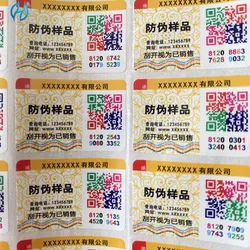 20 Anos de Experiência Fonte Fábrica Etiquetas de Código Qr Variáveis Coloridas Personalizadas