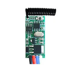 Controlador de luz LED com interruptor de controlo remoto RF sem fios e mini relé DC de 433 MHz