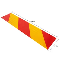 Zware Voertuig Achter Reflecterende Markering Plaat Bord