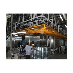 Sistema Automatizado de Pulverização Industrial de Linha de Produção Máquina de Revestimento em Pó para Utensílios de Cozinha