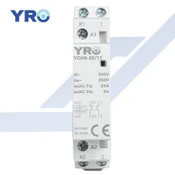 Contator AC de alta qualidade para trilho DIN, tipo de controle automático, contator modular