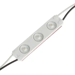 고출력 110V AC 1.5W LED 모듈 조명 렌즈 3-LED 광고 간판 조명 박스를 위한 인젝트 모듈