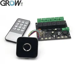 Bảng điều khiển hồng ngoại nhiều rơ le lập trình được nhận dạng vân tay K219-a+R502-Aw