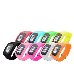 Relógio contador de passos digital LCD com distância percorrida e calorias queimadas
