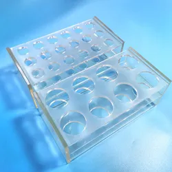 Test di compatibilità con il vassoio universale versatile stabile da 8 pozzetti per plasticware da laboratorio robusto Rack per provette