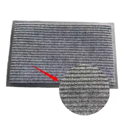 Tapete listrado elegante antiderrapante com design moderno de padrão canelado