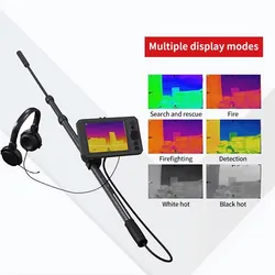 Sistema de Câmera de Resgate Sem Fio com Monitoramento Remoto para Operações de Desastre Detector de Vida