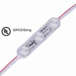 3 LED-module licht met lens 12V DC 6500K Witte ultrasone LED-module voor reclamebord IP65 LED-modules waterdichte LED-module