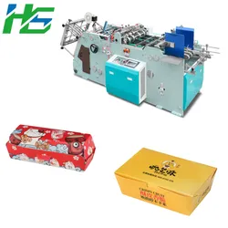 Máquina Automática de Fabricação de Caixas de Papel em Alta Velocidade para Fast Food