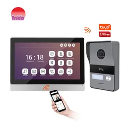 2wire Hỗ trợ Intercom IP Ứng dụng Tuya Điều khiển từ xa 2K Hệ thống Điện thoại Video Cửa