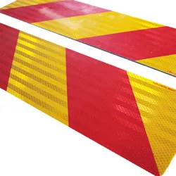 Zware Voertuig Achter Reflecterende Markering Plaat Bord