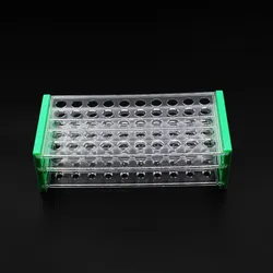 Placa de Poços de Plástico Transparente 96 Suporte para Tubos de Ensaio