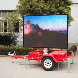 Tela de Sinalização LED Trailer de Mensagens Variáveis em Cores para Publicidade Externa