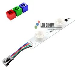 Módulo de letreiro LED multicolorido RGB colorido controlado por DMX para publicidade em caixas de luz