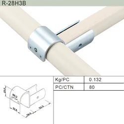 Suporte de Montagem de Rolo / Parada de Aba para Sistema de Racking de Tubos (R-60H2A)
