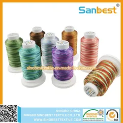 Tex27 Buntes Mehrfarbiges Polyester-Stickgarn