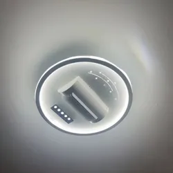 Ventilador de teto com luz e controle remoto, ventilador de teto de luxo com LED e luz, controle remoto