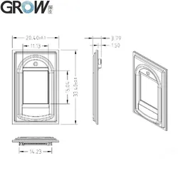 Crescere R303s FPC1020 Modulo di impronte digitali capacitivo con SDK gratuito