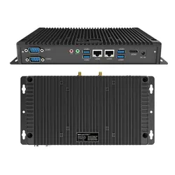 Aluminium eingebetteter lüfterloser Computer, lüfterlose eingebettete Box industrielle Mini-PC