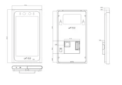 5.5 Máquina de Reconhecimento Digital de Biometria Facial de Rede Android de 1 Polegada