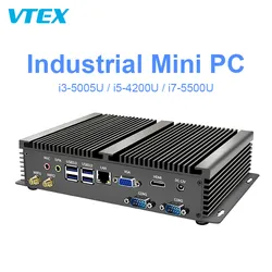 Mini PC Sem Ventoinha Core I5 Mini PC Industrial Embutido Computador Mini Mini PC