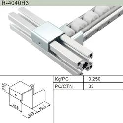 Suporte de Montagem de Rolo / Parada de Aba para Sistema de Racking de Tubos (R-60H2A)