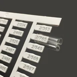 Transparente Identifikationstube Kabelbeschriftungsschild