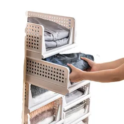 Neues Zuhause Verwendung Stapelbare Faltbare Schubladenstil Mehrstufige Kleiderspeicherbox