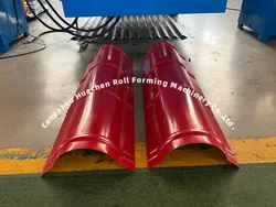 Vielseitige energieeinsparende langlebige kompakte Firstkappen-Rollformmaschine