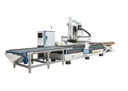 จีน 1300*2500mm เครื่องกัดไม้ CNC 5 แกน 4 แกน 3axis 1325 เครื่องกัดไม้ที่ปรับแต่งได้ CNC พร้อมโต๊ะโหลดและขนถ่ายสำหรับการทำเฟอร์นิเจอร์