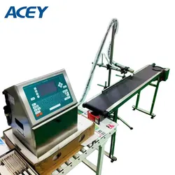 自動有効期限文字コード印刷機インクジェットバッチコードプリンターコンベヤー付き