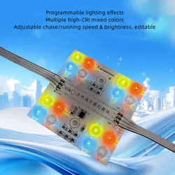 24V Quadratische Module Licht Pixel RGBW DMX adressierbare LED-Modullichter für Schilder